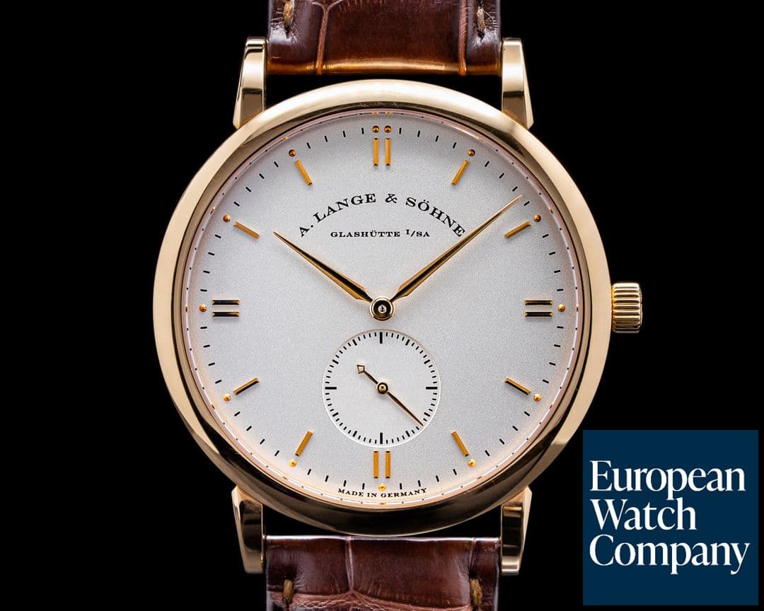 Image of A. Lange and Sohne Saxonia Rose Gold Manual Wind 37MM UNWORN