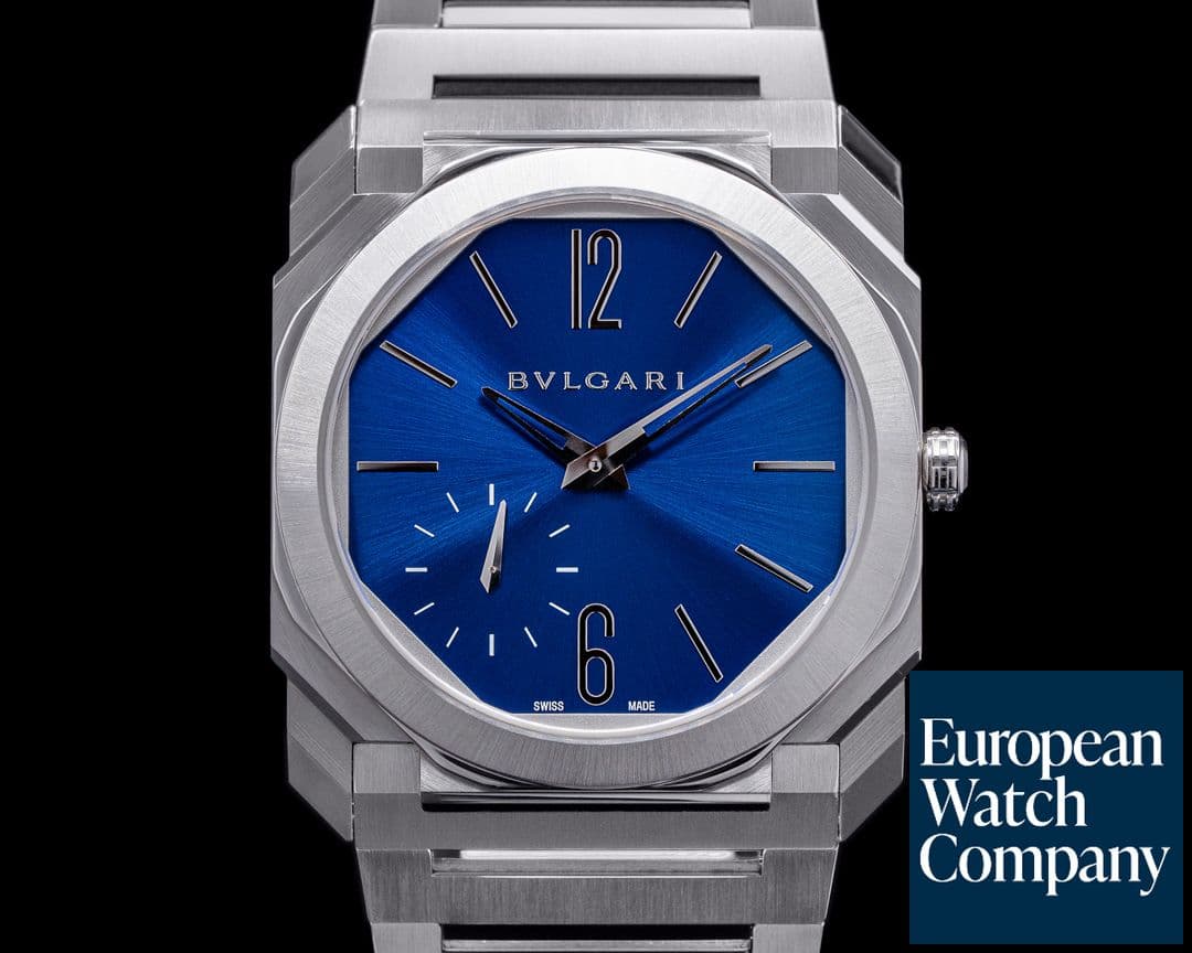 Image of Bulgari Octo Finissimo Extra Thin SS Blue Dail 40MM
