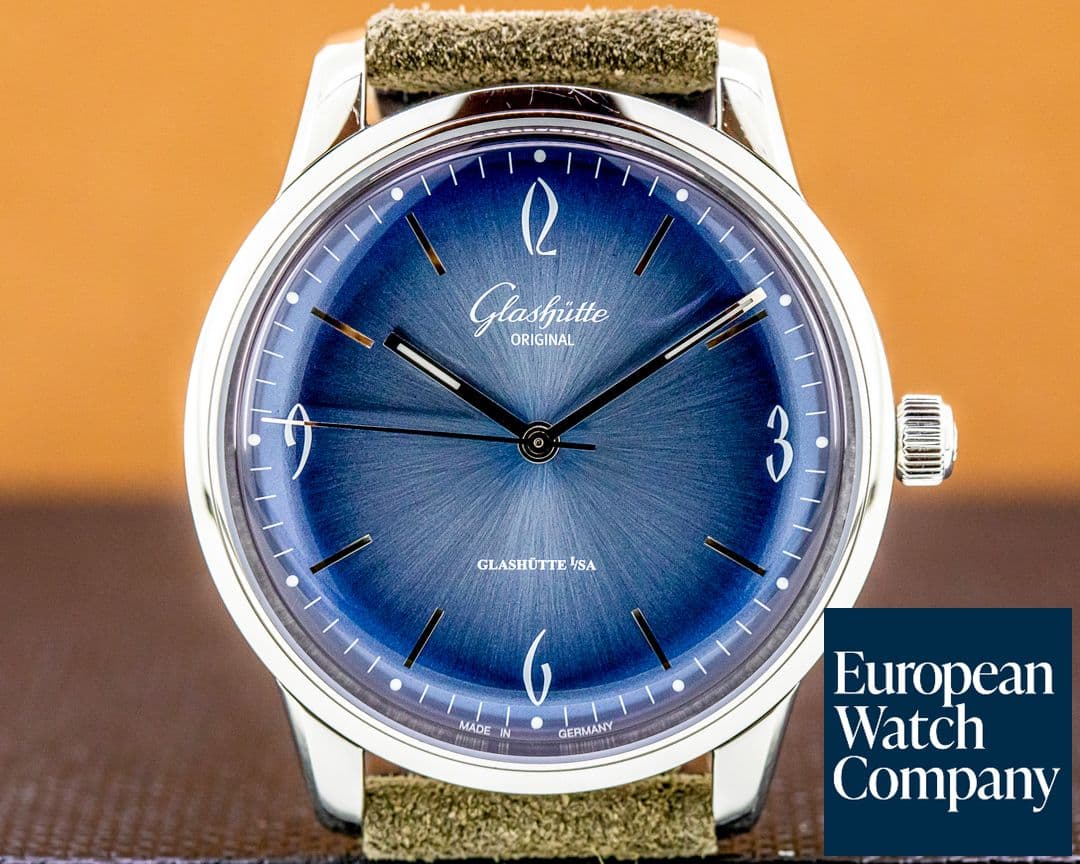 Image of Glashutte Original Senator Sixties Annual Edition SS Blue Dial