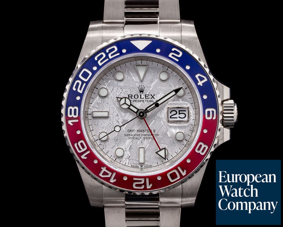 Image of Rolex GMT Master II  126719 Meteorite Ceramic "Pepsi" 18K White Gold