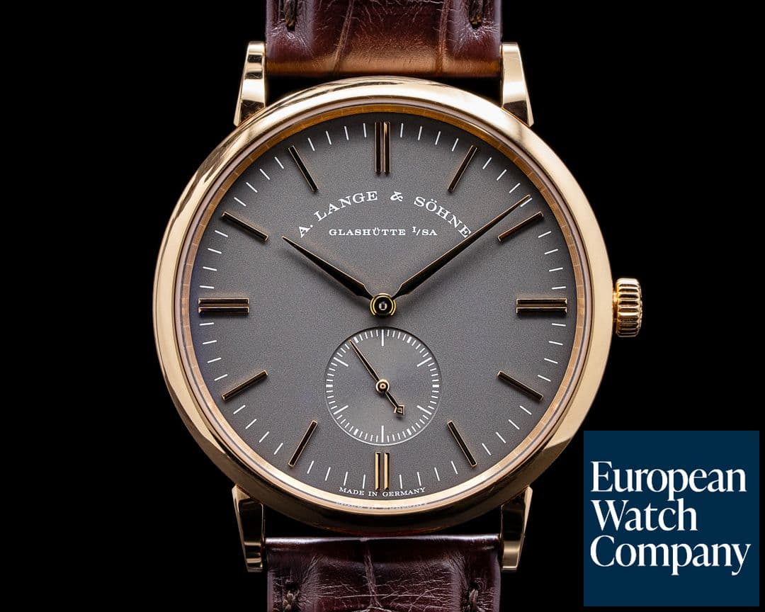 Image of A. Lange and Sohne Saxonia Manual Wind 18K Rose / Grey Dial BOUTIQUE ONLY