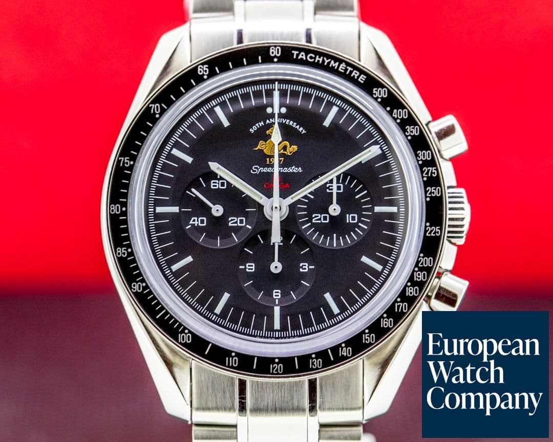 Image of Omega Speedmaster Chronograph Black Dial '50th Anniversary' LIMITED