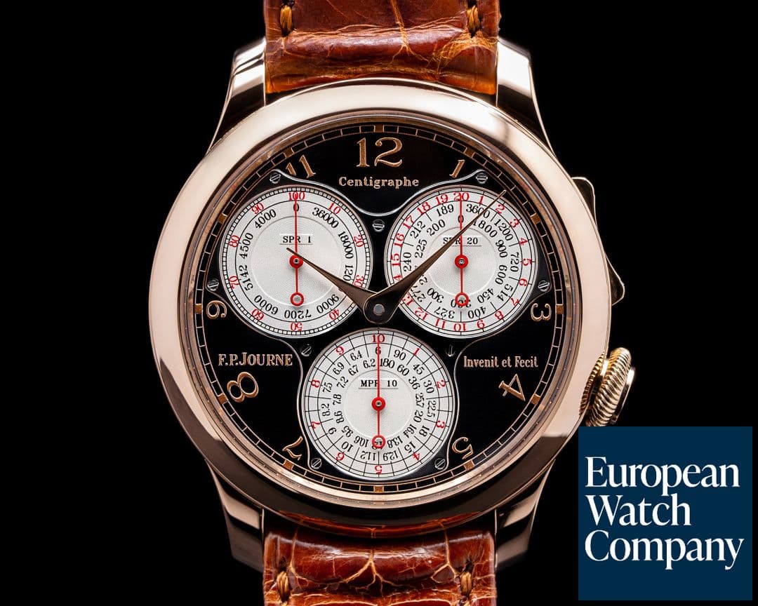 Image of F. P. Journe Centigraphe Souverain BOUTIQUE EDITION 18K Rose Gold / Black Dial