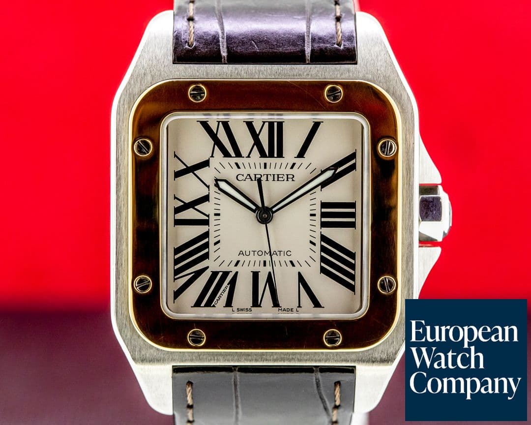 Image of Cartier Santos 100 SS / 18K Yellow Gold