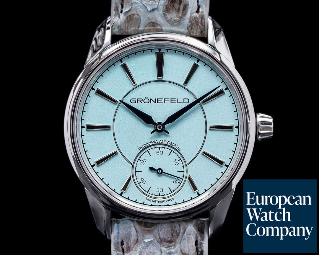 Image of Gronefeld 1941 Principia Automatic Steel Turquoise Dial 2021 UNWORN