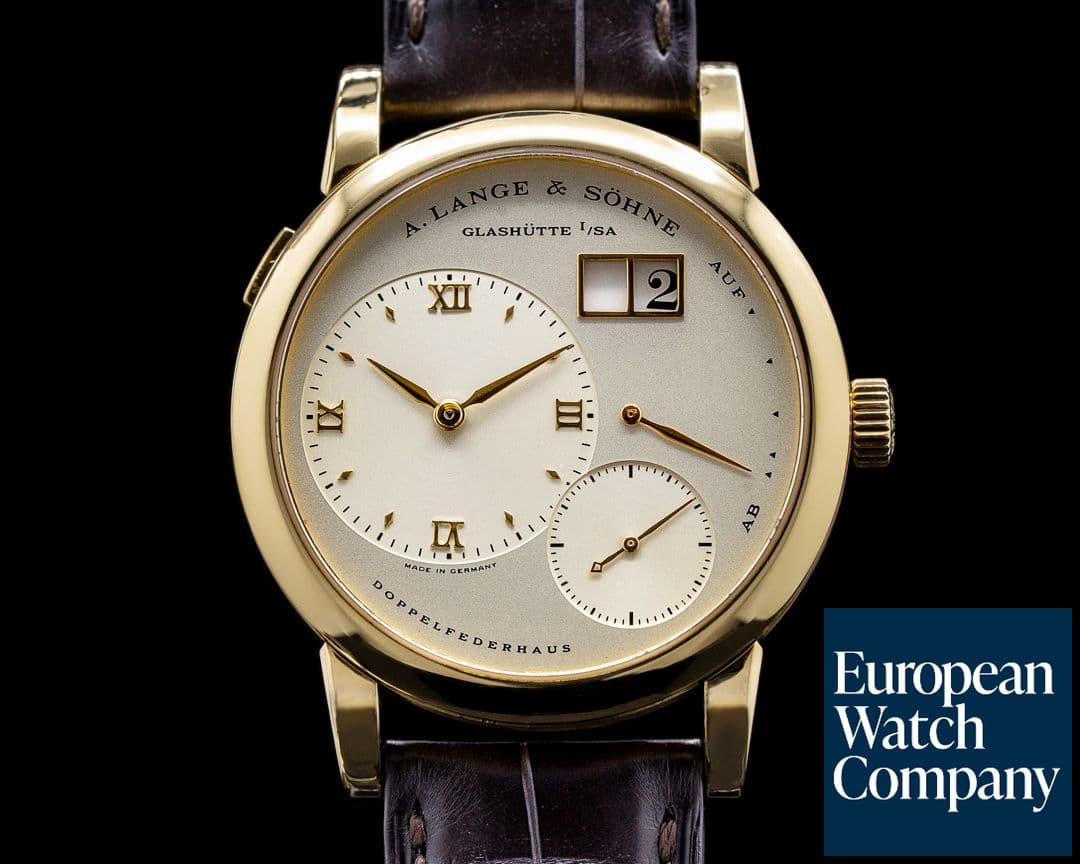 Image of A. Lange and Sohne Lange 1 101.021 Yellow Gold Champagne Dial