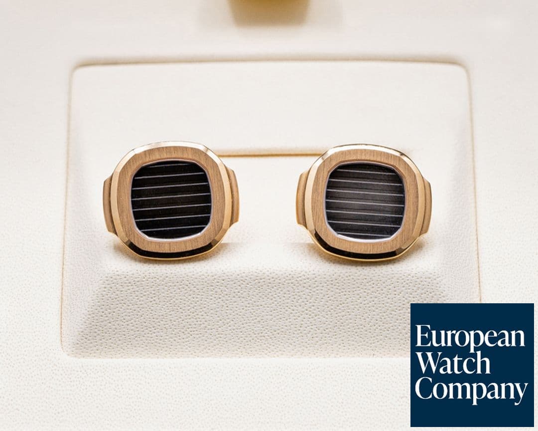 Image of Patek Philippe Patek Nautilus Cufflinks 18k Rose Gold