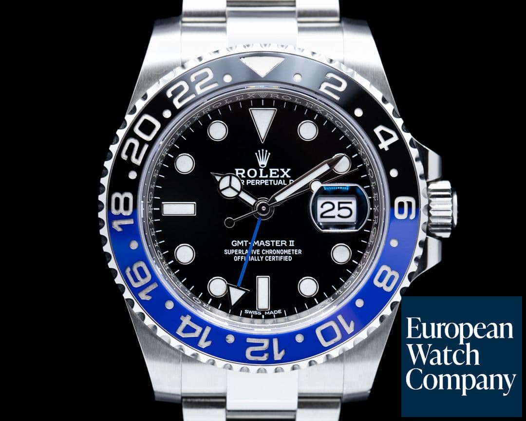 Image of Rolex GMT Master II 116710 Ceramic "Batman" SS Oyster Bracelet