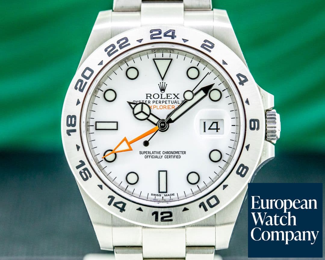 Image of Rolex Explorer II 216570 White Dial SS UNWORN STICKERED 2020
