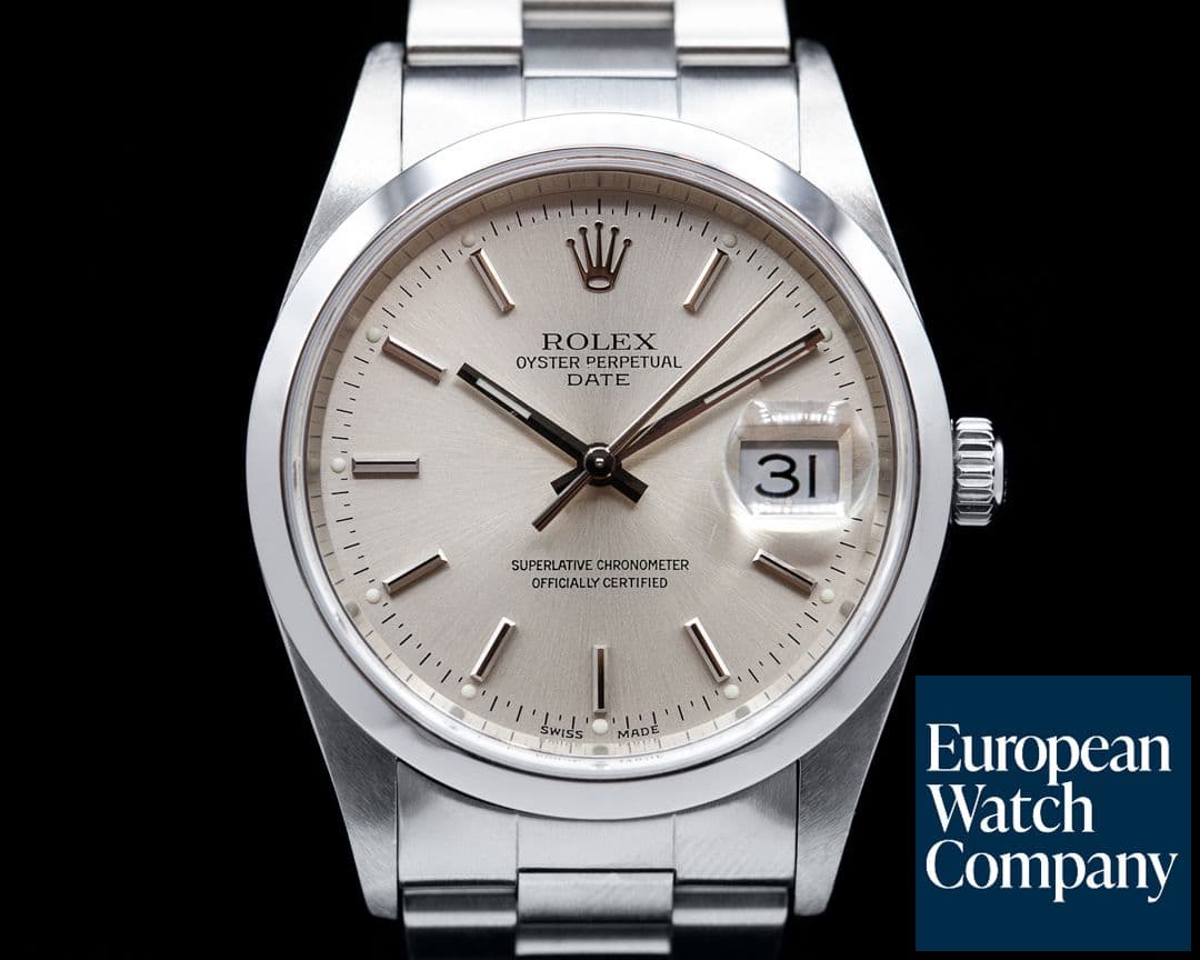 Image of Rolex Oyster Perpetual Date Silver Dial SS  