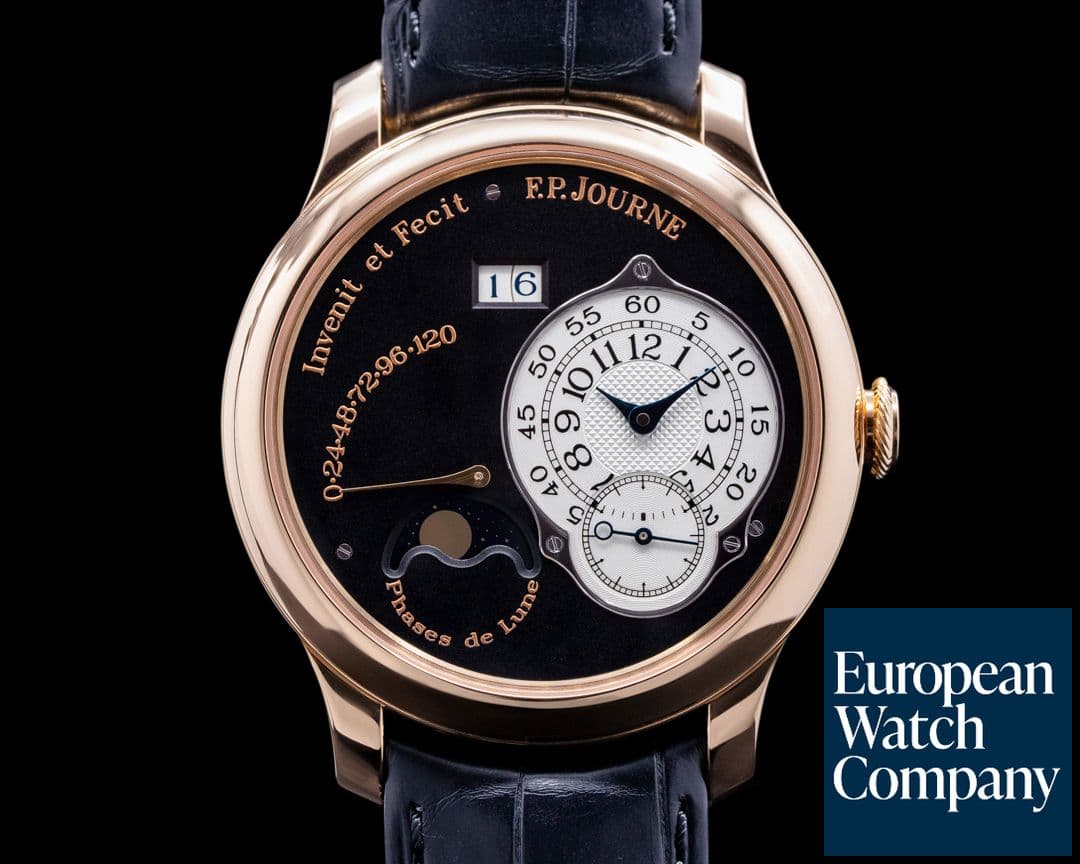 Image of F. P. Journe Octa Lune Automatic 18k RG Black Dial 40MM BOUTIQUE EDITION RARE 