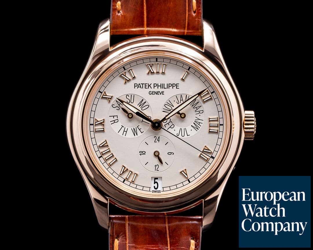 Image of Patek Philippe Annual Calendar 5035R 18K Rose Gold Silver Dial 