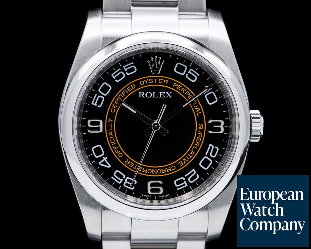 Image of Rolex Oyster Perpetual 116000 SS Black & Orange Dial