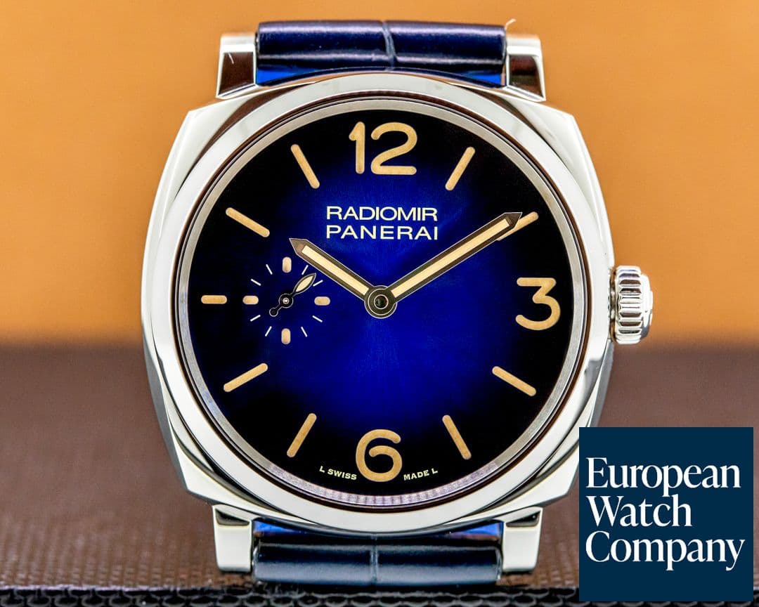 Image of Panerai Radiomir Manual Wind SS 42MM Blue "Sandwich Dial"