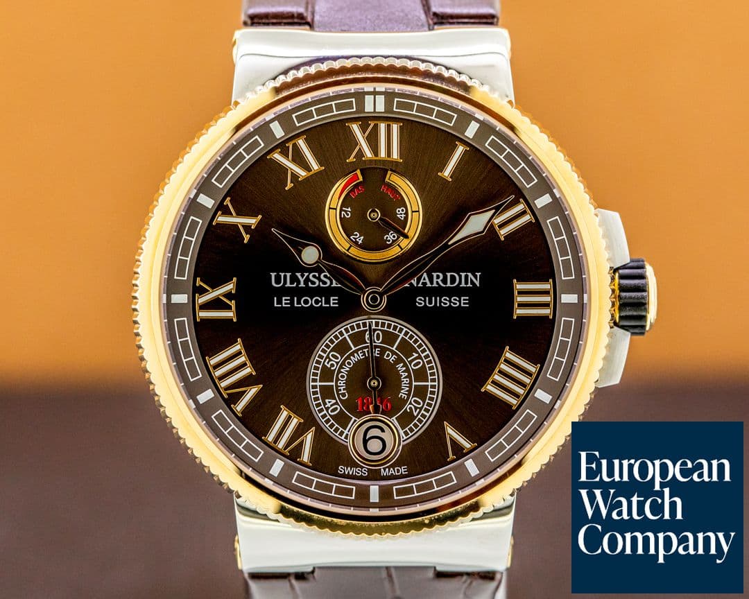 Image of Ulysse Nardin Marine Chronometer Manufacture 43mm SS/18k Rose Gold