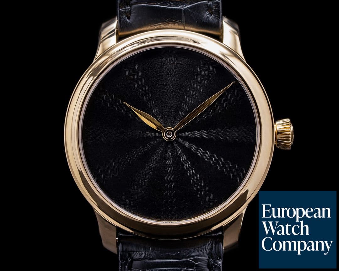 Image of H. Moser and Cie. Endeavour Concept 18K Yellow Gold Black Dial RARE