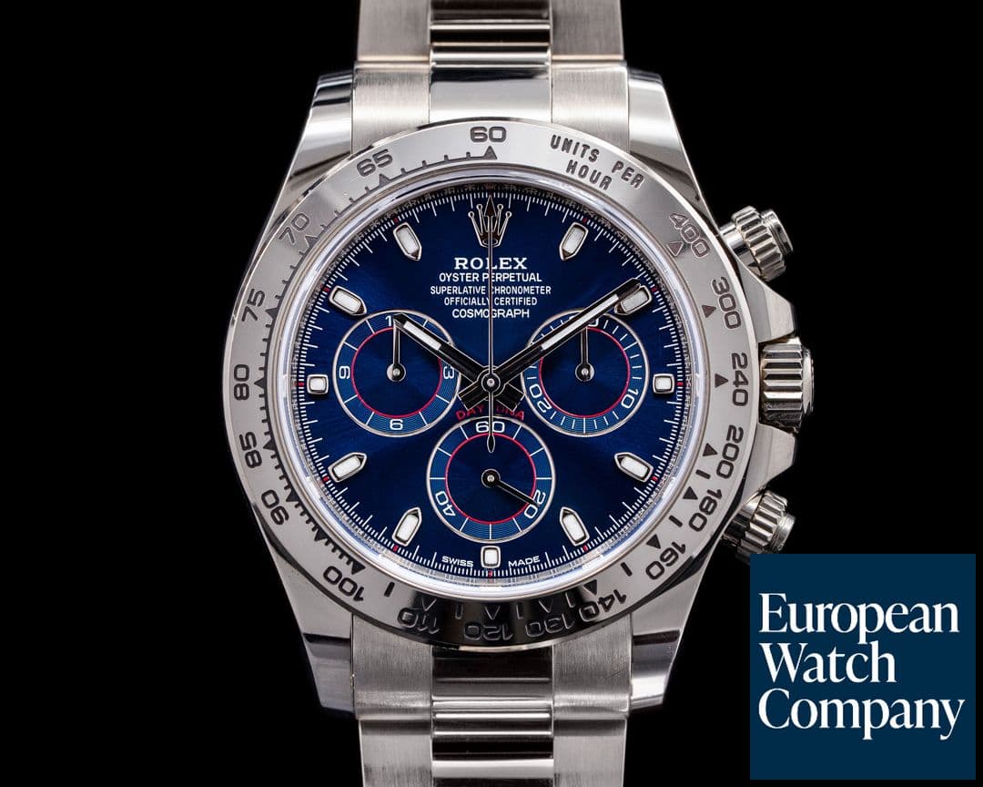 Image of Rolex Daytona 116509 Blue Dial 18K White Gold UNWORN