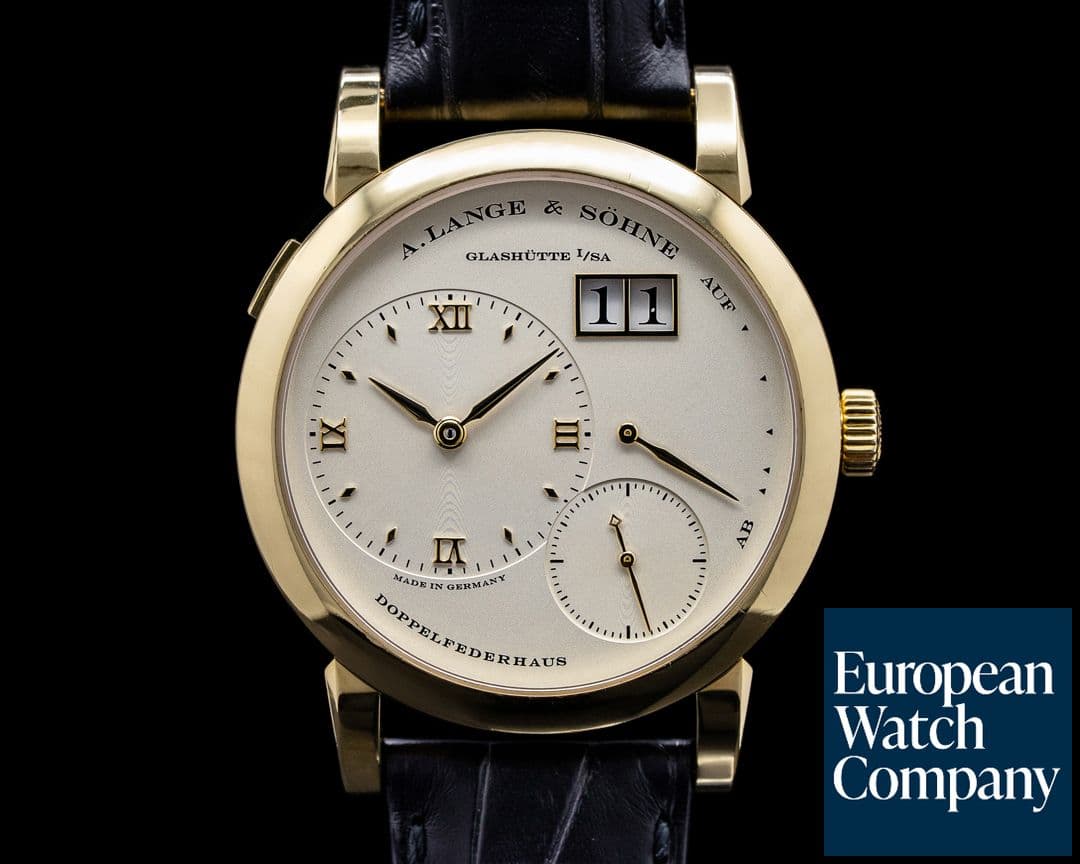 Image of A. Lange and Sohne Lange 1 101.021 Yellow Gold Champagne Dial 