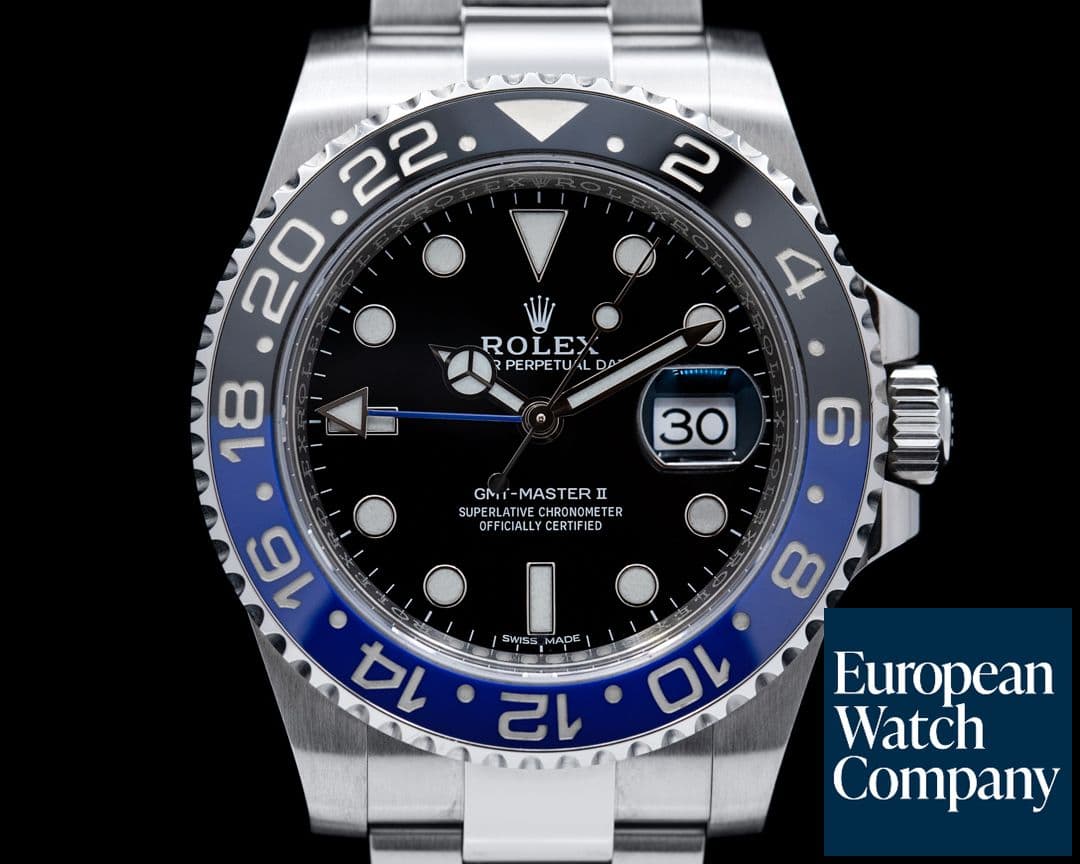 Image of Rolex GMT Master II 116710 Ceramic "Batman" SS Oyster Bracelet
