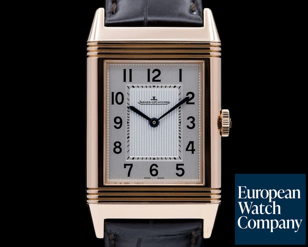 Image of Jaeger LeCoultre Grande Reverso Ultra Thin Rose Gold / Alligator 