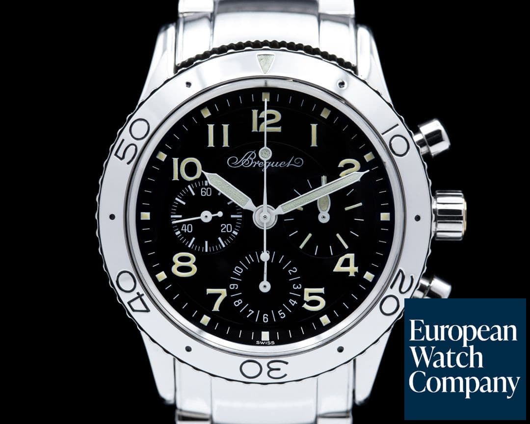 Image of Breguet Type XX Aeronavale SS/SS Black Dial 