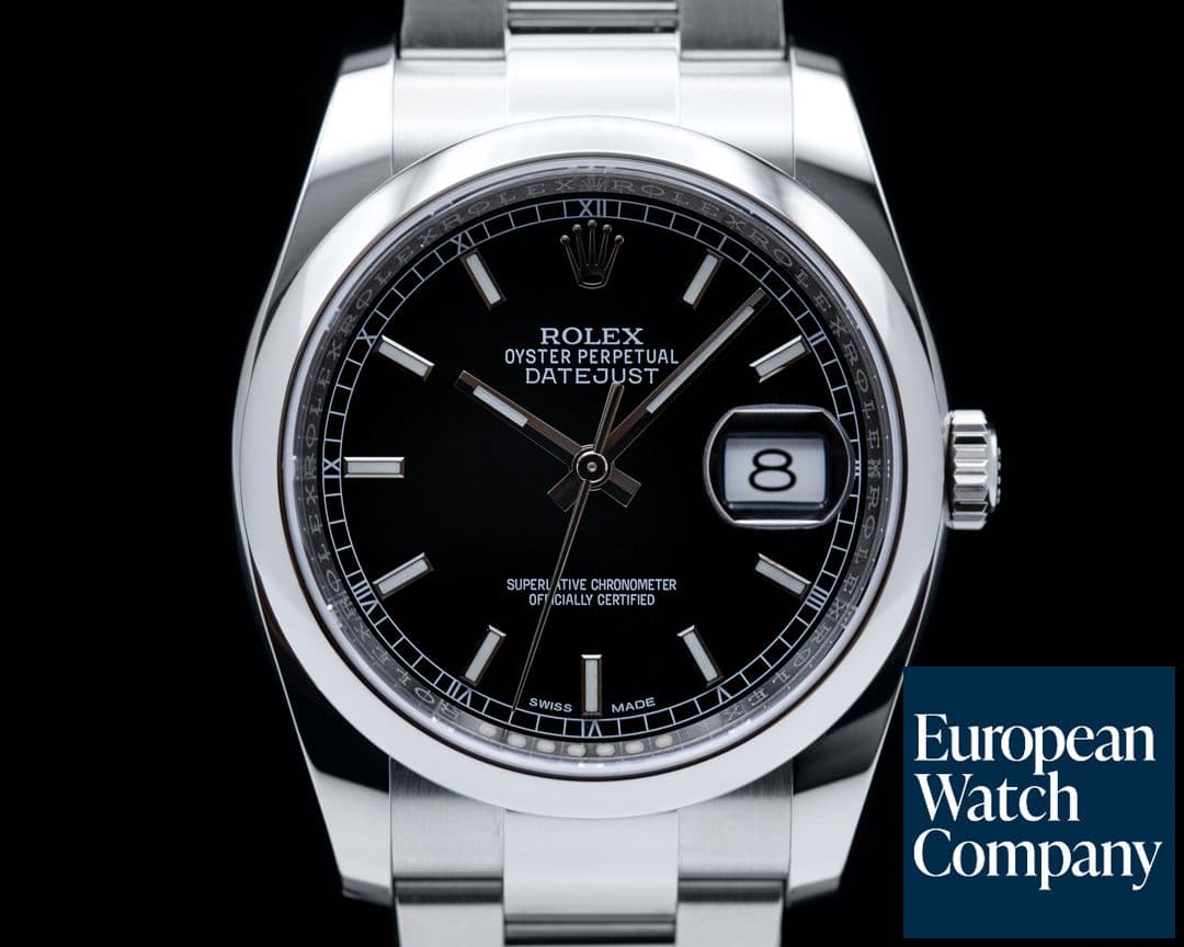 Image of Rolex Datejust 116200 Black Stick Dial SS Oyster 2019