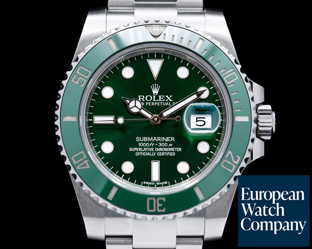 Image of Rolex Submariner "Hulk" Green Ceramic Bezel Green Dial SS