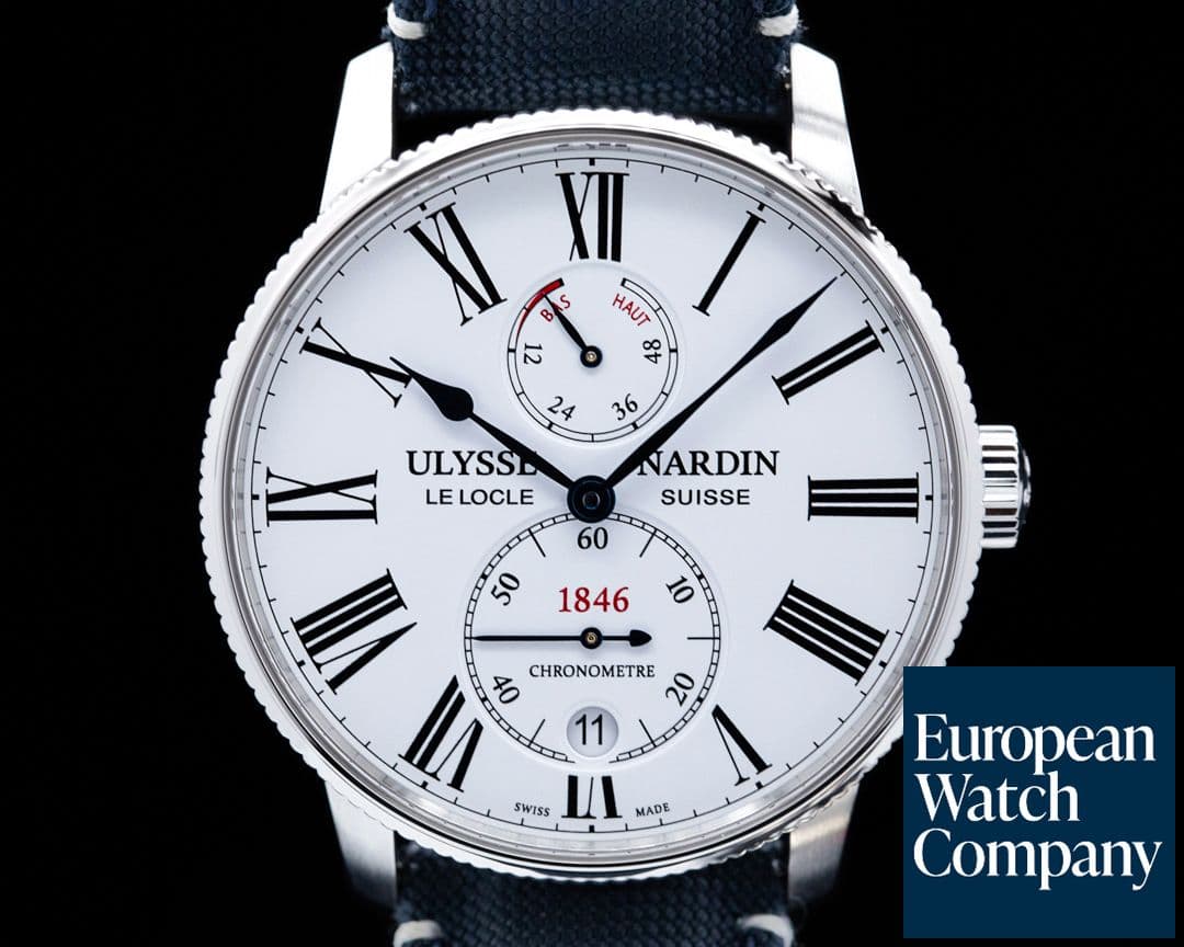 Image of Ulysse Nardin Marine Chronometer Torpilleur White Dial SS 