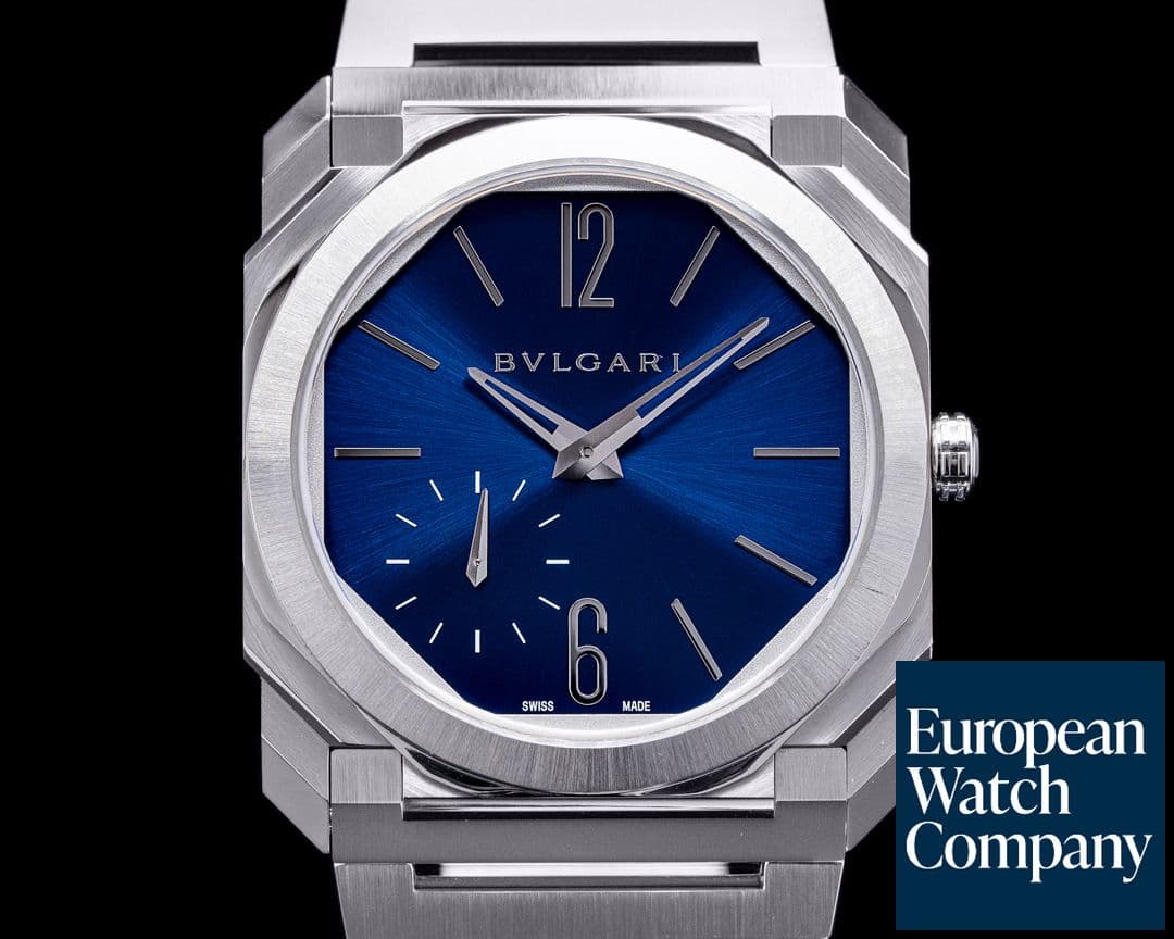 Image of Bulgari Octo Finissimo Extra Thin SS Blue Dail 40MM