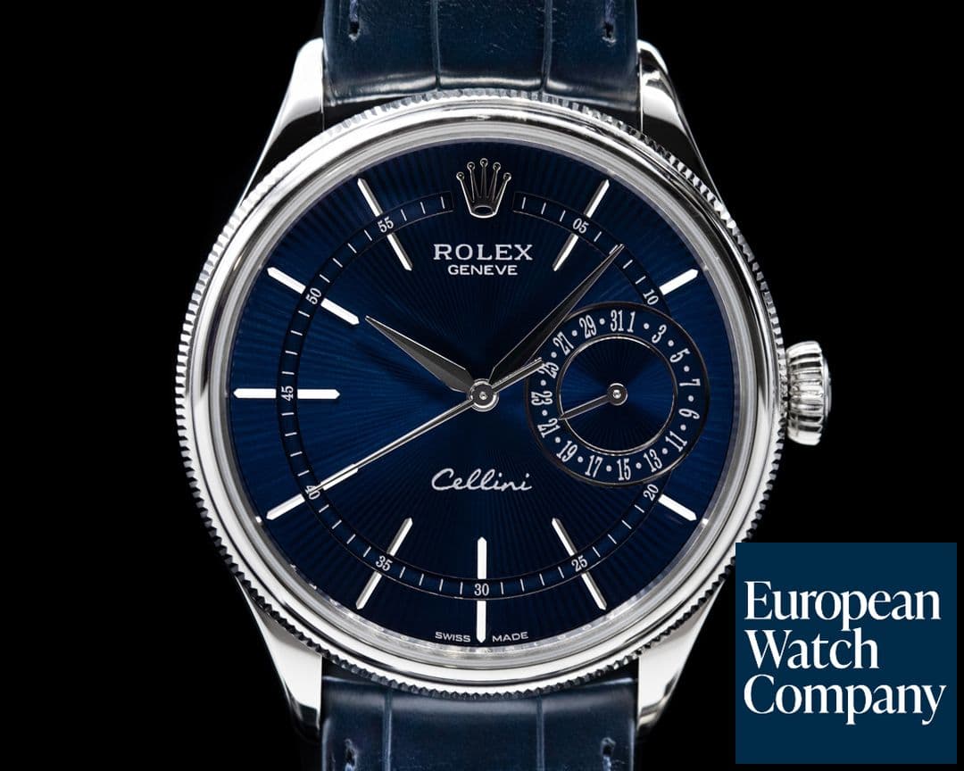 Image of Rolex Cellini Date Blue Dial 18K White Gold 2020
