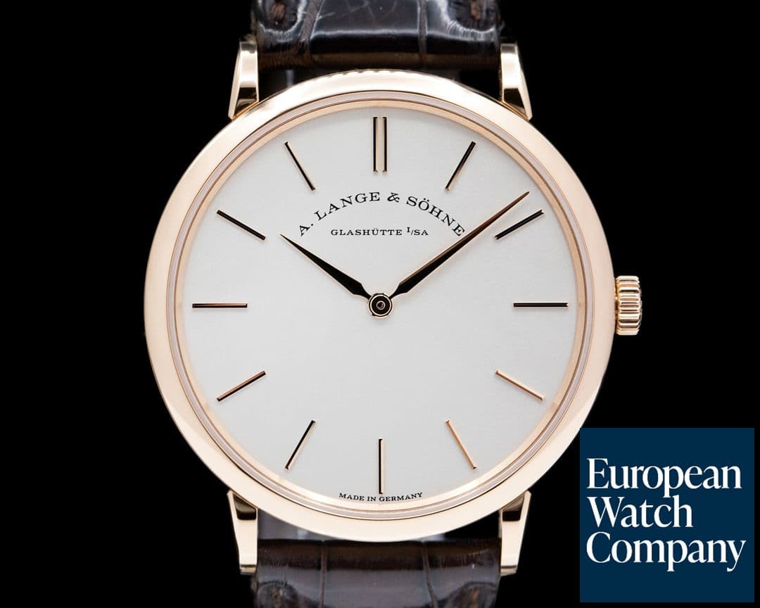 Image of A. Lange and Sohne Saxonia Thin 37mm Manual Wind 18K Rose Gold