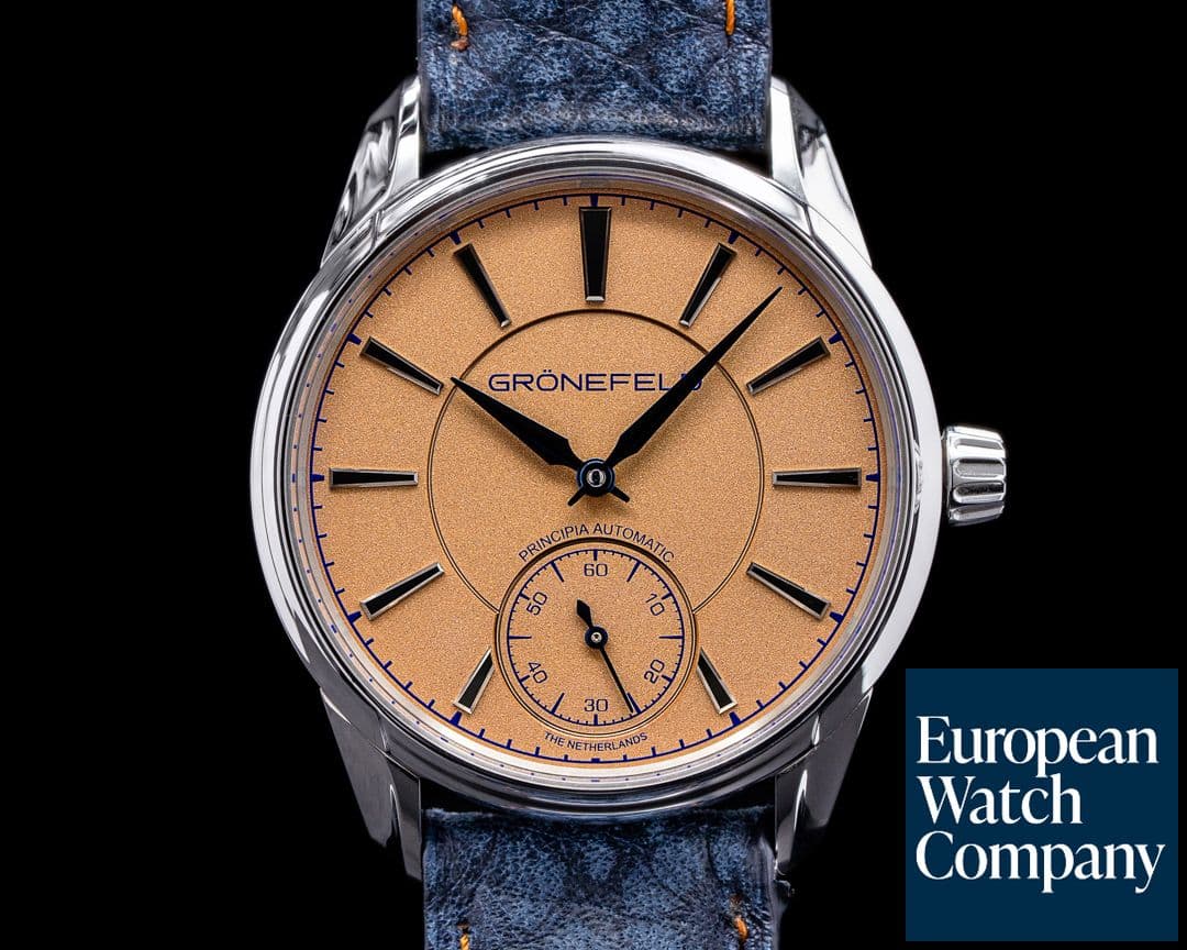 Image of Gronefeld 1941 Principia Automatic Steel Salmon Dial 2020