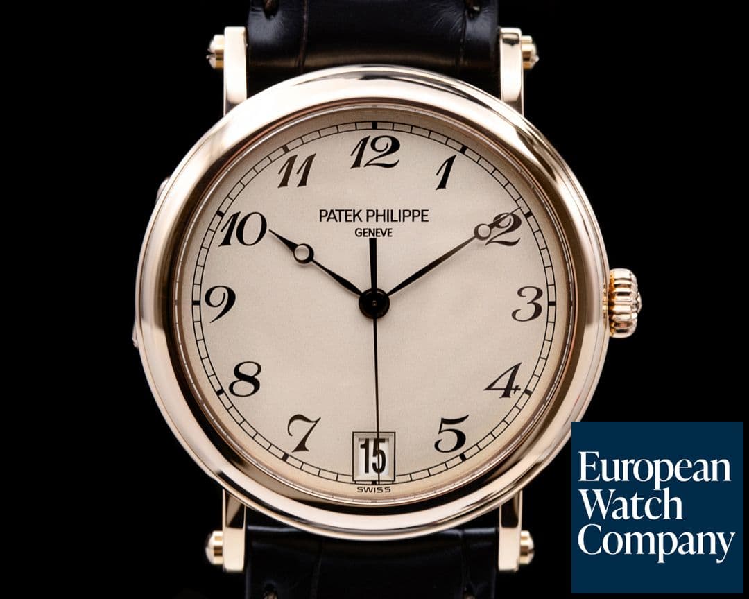 Image of Patek Philippe Calatrava 5053 Officers Case 18K Rose Gold FULL SET