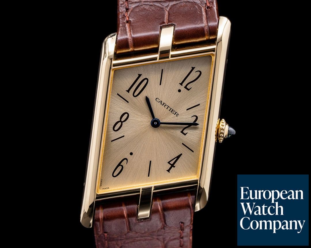 Image of Cartier Privee Collection Tank Asymetrique WGTA0043 18k Yellow Gold 