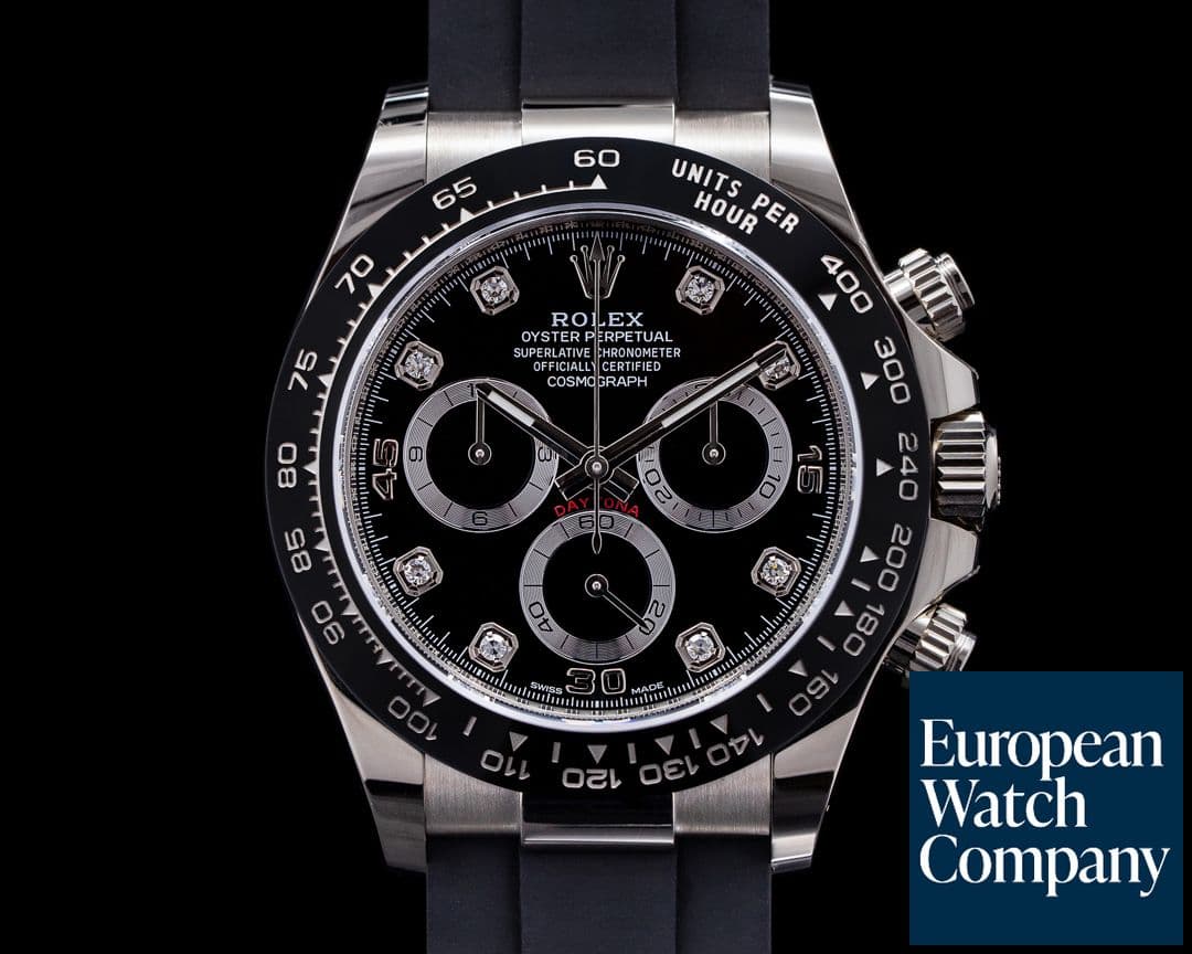Image of Rolex Daytona 116519 18K White Gold Ceramic Oysterflex Black Dial 2021 UNWORN
