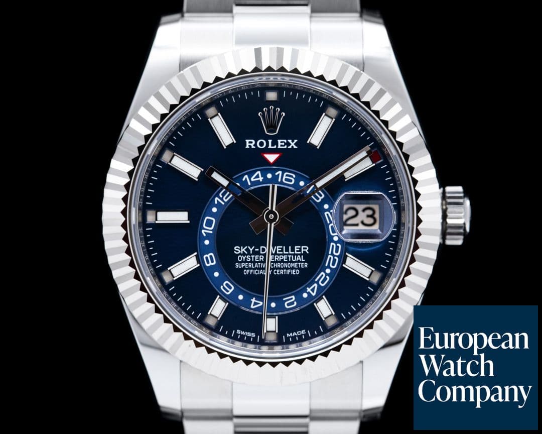 Image of Rolex Sky Dweller 326934 Steel Blue SS / Bracelet 2021 UNWORN