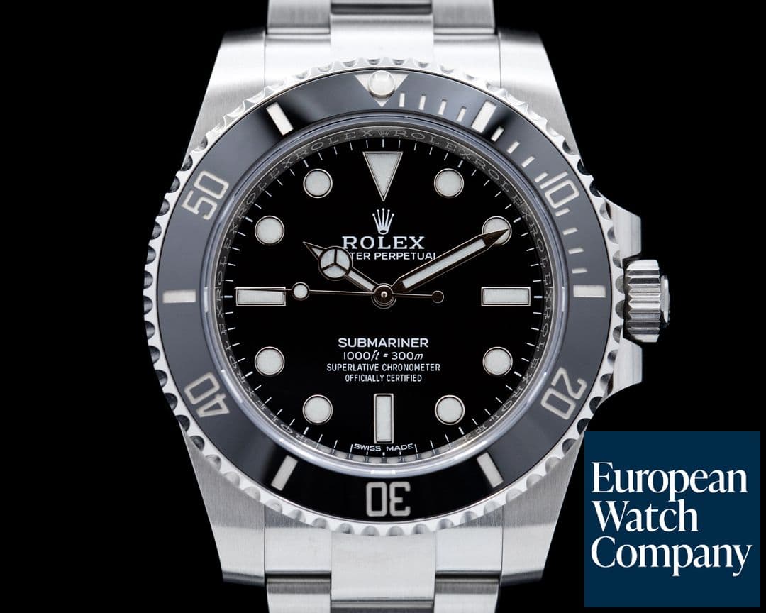 Image of Rolex Submariner 114060 No Date Ceramic Bezel SS 2019