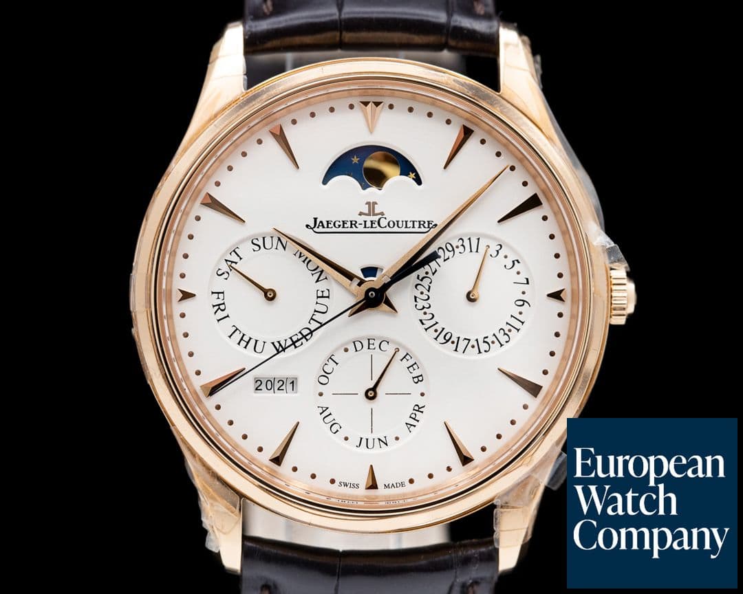 Image of Jaeger LeCoultre Master Ultra Thin Perpetual Calendar Rose Gold / Cream Dial UNWORN