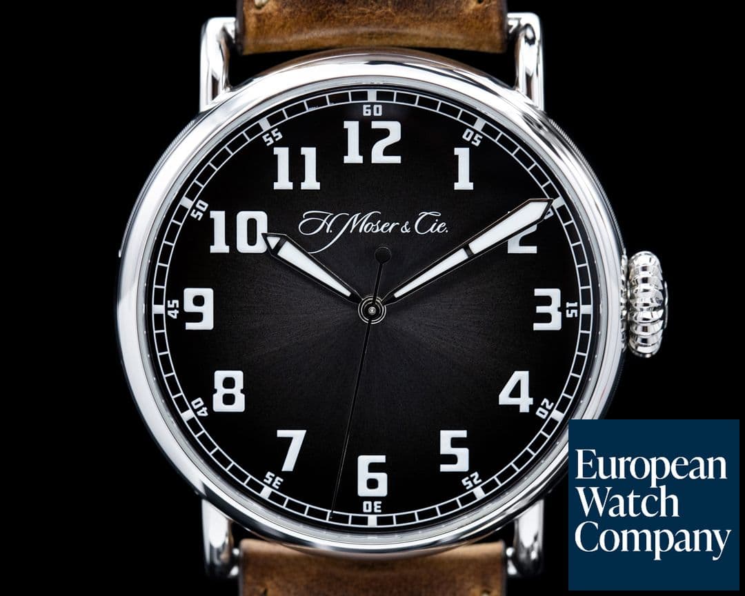 Image of H. Moser and Cie. Heritage Pilot Bucherer Blue 
