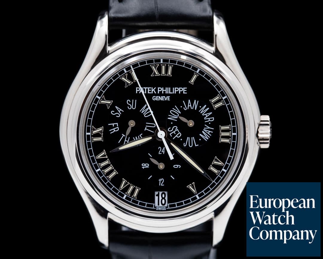 Image of Patek Philippe Annual 5035G Calendar 18K White Gold Black Dial 