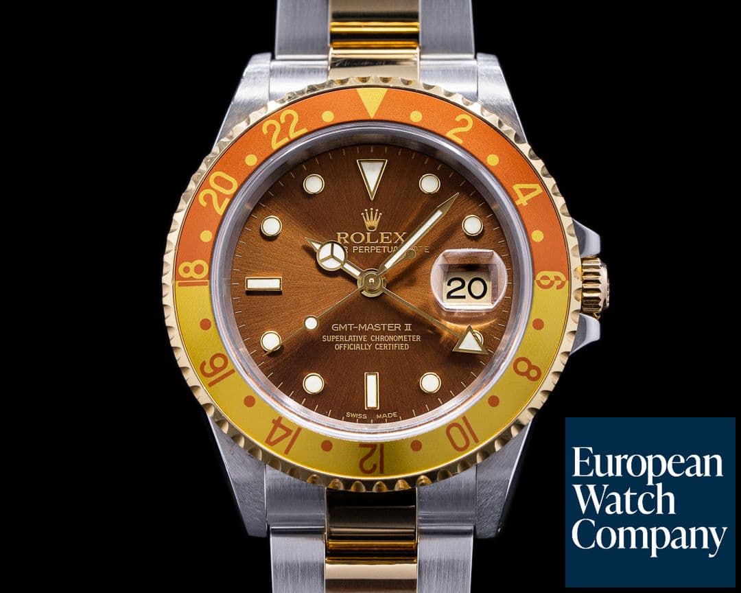 Image of Rolex GMT Master II Root Beer Dial 18K / SS