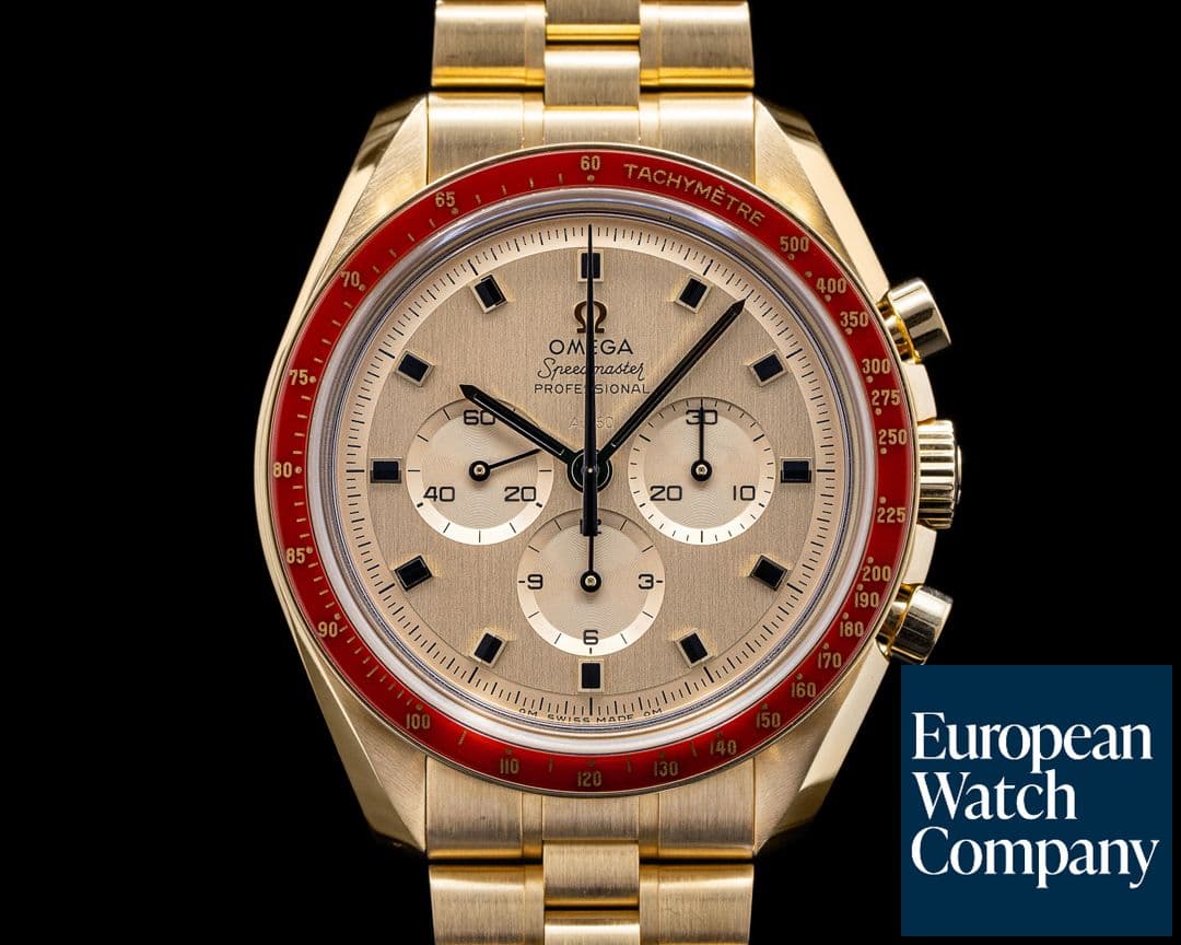 Image of Omega Apollo XI 50th Anniversary Speedmaster 18K Yellow Gold 