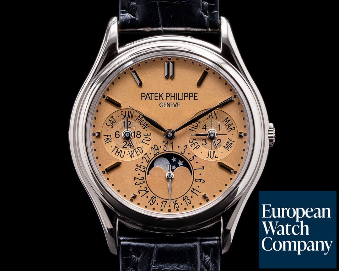 Image of Patek Philippe Perpetual Calendar 3940G-029 SALMON DIAL 18K RARE 