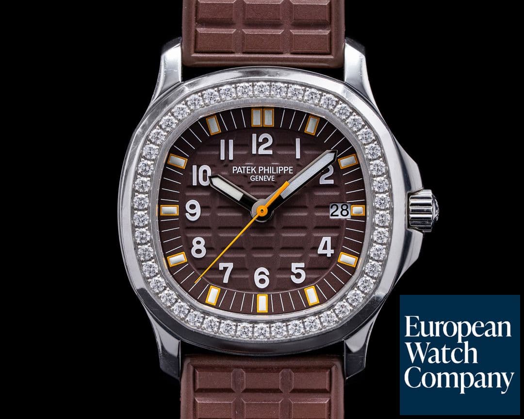 Image of Patek Philippe Lady Aquanaut 5067A SS Brown Dial / Diamond Bezel