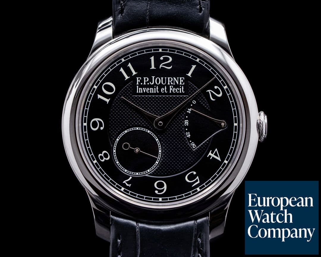 Image of F. P. Journe Chronometre Souverain Platinum 40MM BLACK LABEL UNWORN
