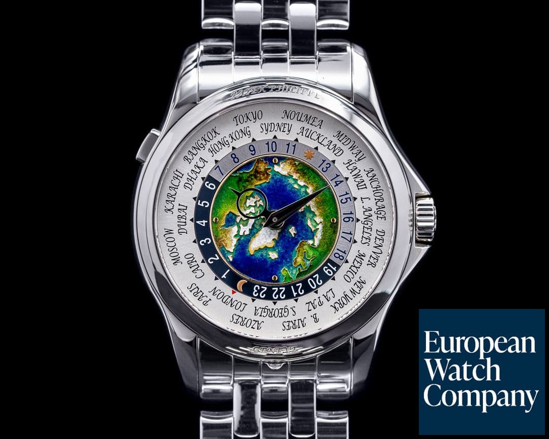 Image of Patek Philippe World Time 5131P Enamel Dial Platinum DISCONTINUED 2019