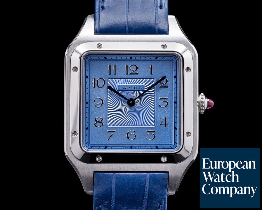 Image of Cartier Santos-Dumont "Precious Set" Limited Platinum / Matching Ciffs UNWORN