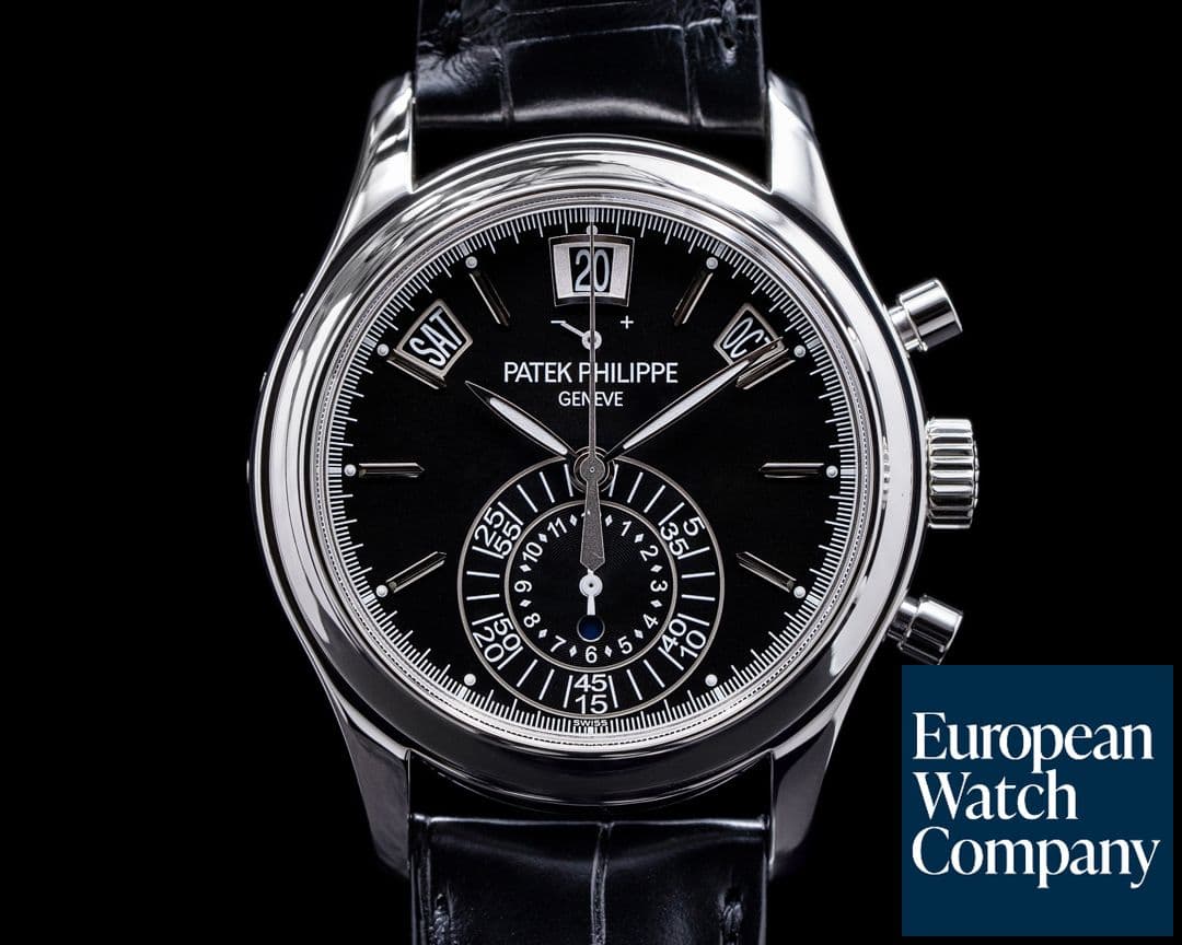 Image of Patek Philippe Annual Calendar Chronograph 5960P-016 BLACK DIAL RARE SERVICED