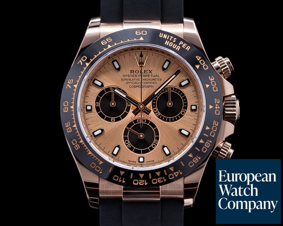 Image of Rolex Cosmograph Daytona 116515LN 18K RG Oysterflex 