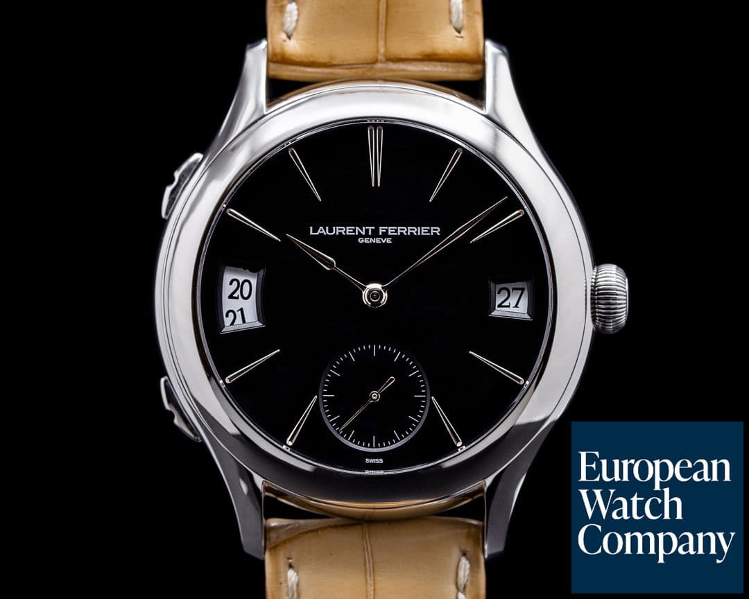 Image of Laurent Ferrier Galet Traveller Stainless Steel Black Dial
